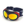 Moncler Masque de Ski ML0130 Matt Blue Red Mirror cat 3