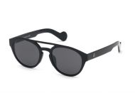 Moncler ML0075 Shiny Black Grey Lenses