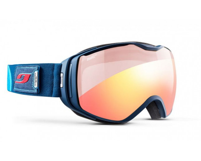 Julbo masque de ski Universe Bleu Reactiv Performance 2-4 Flash Or 