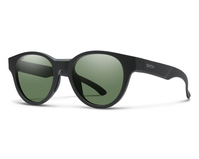 Smith Snare Matte Black Polarized Gray Green