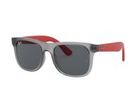Ray-Ban Junior RJ9069S Rubber Transparent Grey Red Grey Gradient