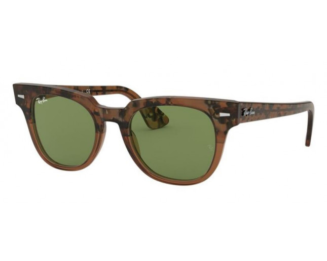 Ray-Ban Meteor Grey Gradient Brown Stripped Blue Mirror Gold