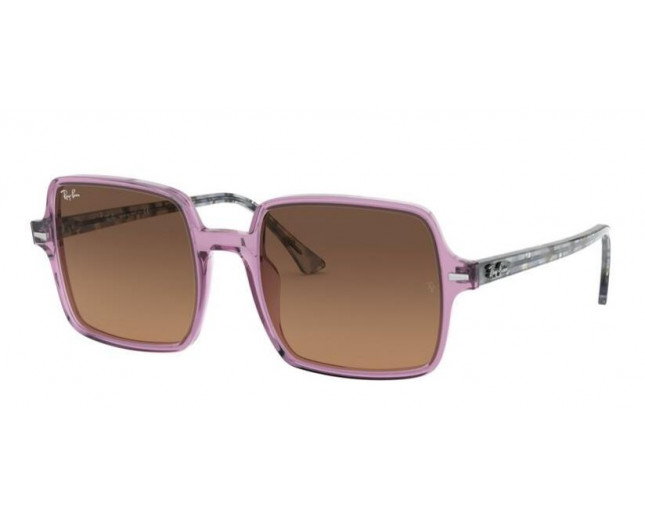 Ray-Ban Square II Transparent Violet Brown Gradient