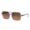 Ray-Ban Square II Transparent Violet Brown Gradient