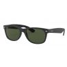 Ray-Ban New Wayfarer Rubber Black on shyni Black Green