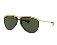 Ray-Ban Olympian Aviator Black Gold Green