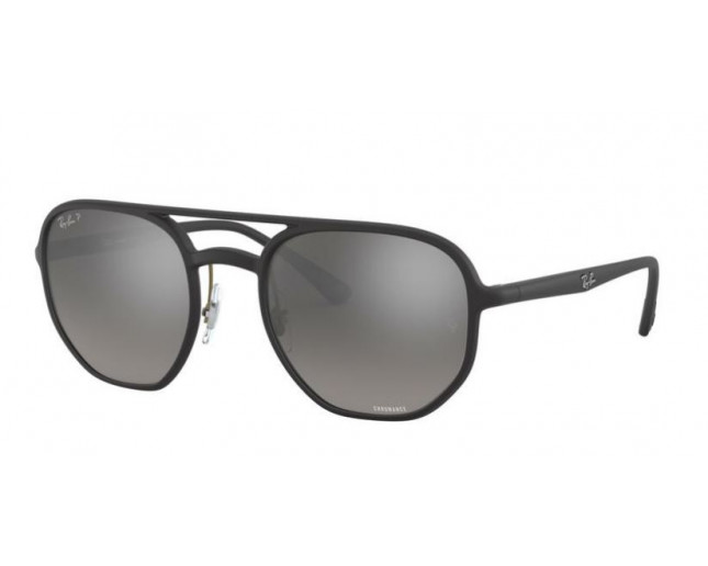 Ray-Ban RB4321CH Matte Black Grey Mirror Polarized 