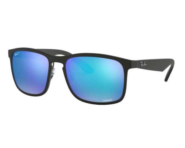 Ray-Ban RB4264 Matte black polar grey mirror grey gradient