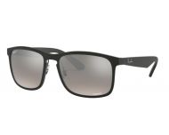 Ray-Ban RB4264 Matte black polar grey mirror grey gradient