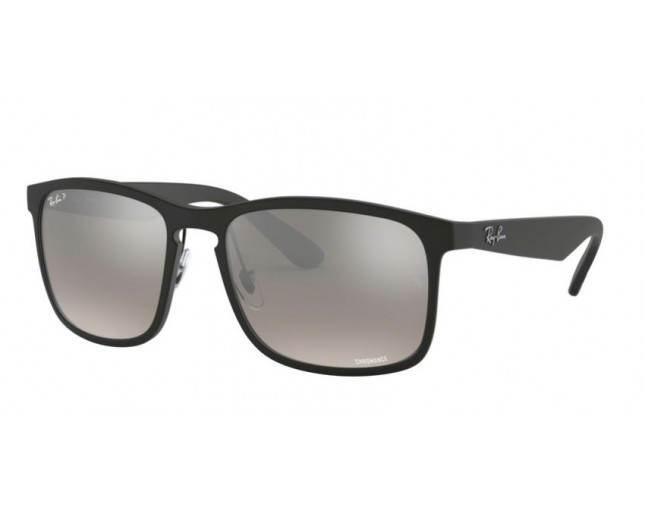 Ray-Ban RB4264 Matte Black Polar Grey Mirror Grey Gradient