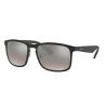 Ray-Ban RB4264 Matte black polar grey mirror grey gradient