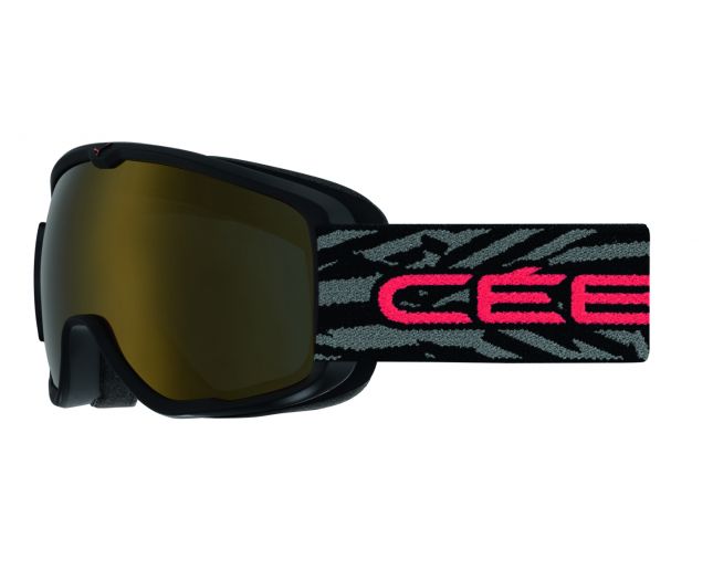 Cébé Masque de ski Enfant ARTIC Mat Black Red Orange Flash Dark Smoke Flazsh Gold Cat.3