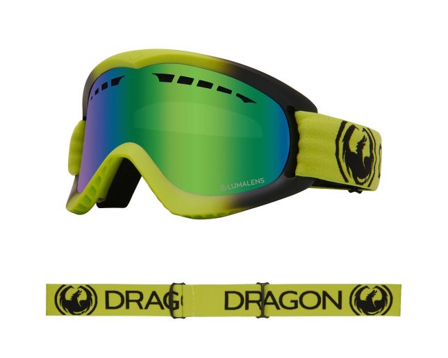 Dragon Masque de Ski DX Lime LumaLens Green Ionized