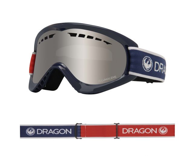 Dragon Masque de Ski DX Designer LumaLens Silver Ion