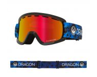 Dragon Masque de Ski LILd Dart Blue Lumalens Red Ionized