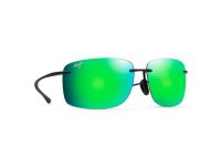 Maui Jim Hema Black Matte Green Mirror