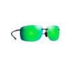 Maui Jim Hema Black Matte Green Mirror