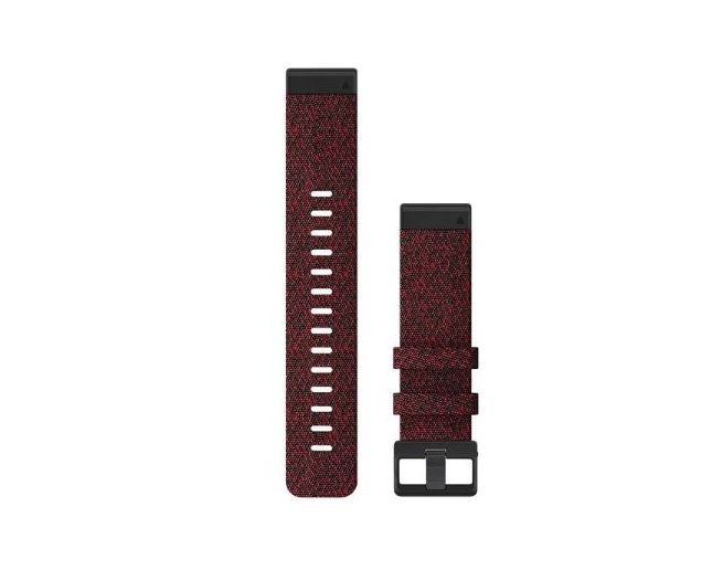 Garmin Bracelet Fénix QuickFit Nylon Rouge Chiné - 22mm