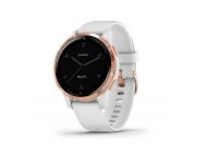 Garmin Vivoactive 4S Rose Gold avec bracelet silicone blanc