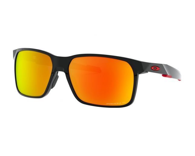 Oakley Portal X Polished Black-Prizm Ruby Polarized