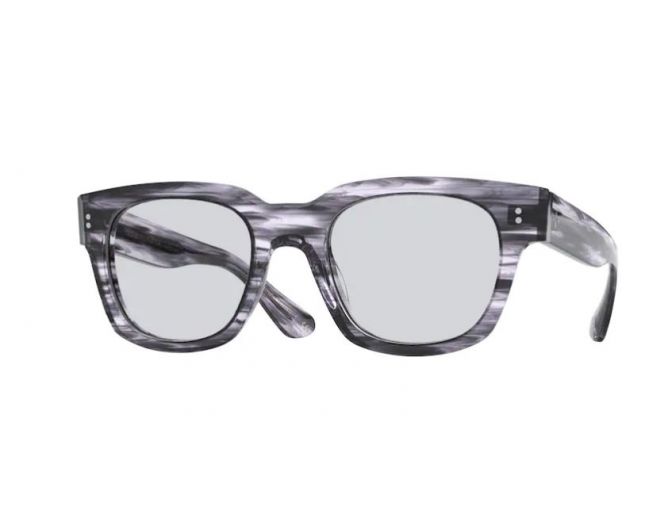 Oliver Peoples Shiller Navy Smoke Silver Mist