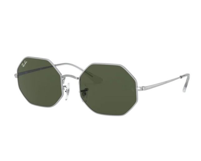 Ray-Ban Octagon RB1972 Silver Crystal Green