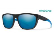 Smith Barra Matte Black ChromaPop Polarized Chromapop Blue Mirror