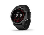 Garmin Vivoactive 4 Gunmetal avec bracelet silicone Noir