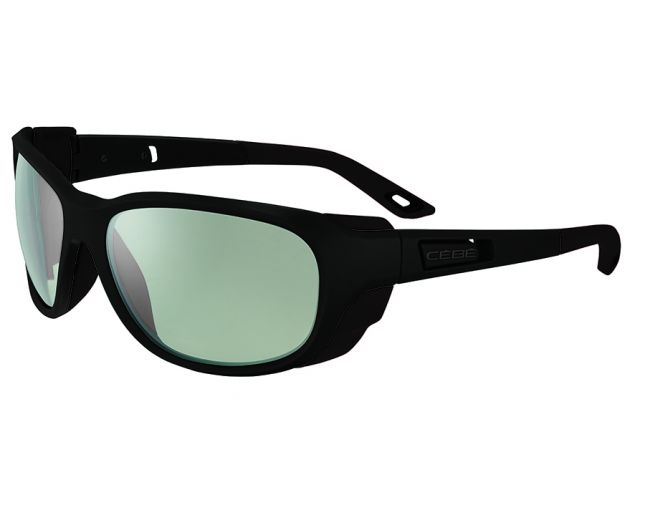 Cebe Everest Matt Black Zone Vario Green Cat.2 4 Silver AF CBS100 Lunettes de soleil IceOptic