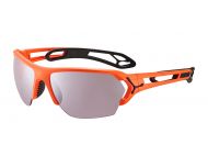 Cébé S'track L Matt Neon Orange Black Sensor Vario Rose Cat.1-3 Silver AF