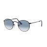 Ray-Ban Round Meta Flash Lensesl Shiny Black Crystal Mirror Gradient Blue