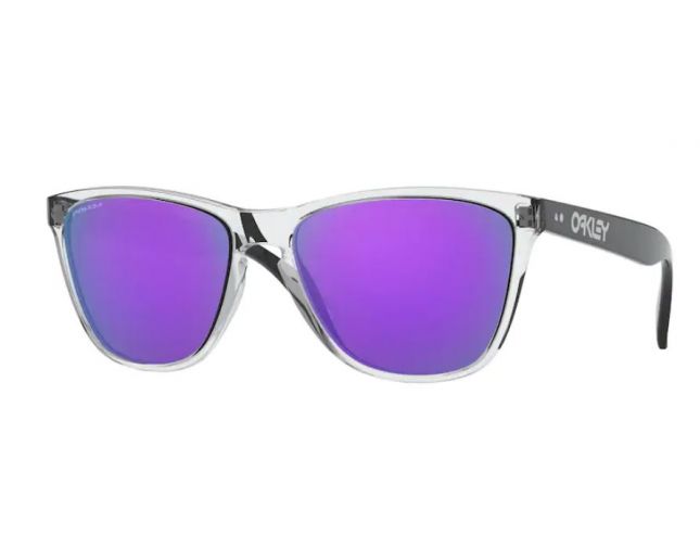 Oakley Frogskins 35th Anniversary Collection Primary Polished Clear Prizm  Violet - OO9444-05 - Sunglasses - IceOptic