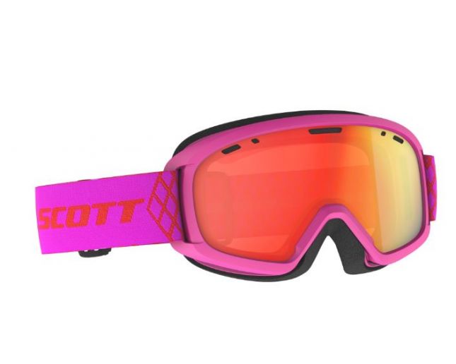 Scott Masque de Ski Junior Jr Witty Chrome High Viz Pink Enhancer Red Chrome