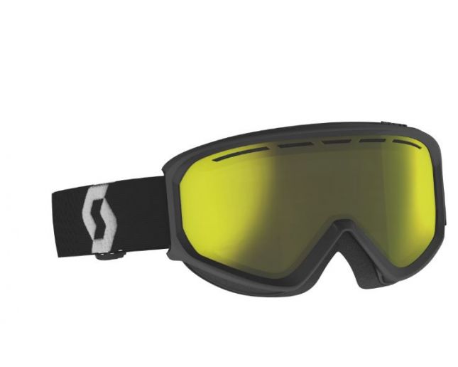 Scott Masque de Ski Fact Chrome Black/White Enhancer Yellow Chrome