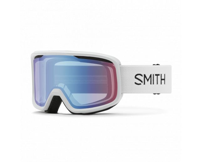 Smith Frontier White Blue Sensor Mirror