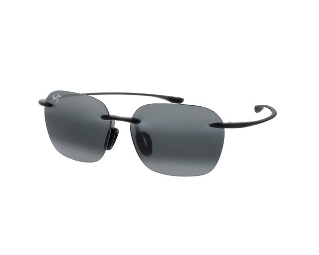 Maui Jim lunette de soleil Komohana Grey Matte Natural Grey Polarized 446 11M Sunglasses IceOptic