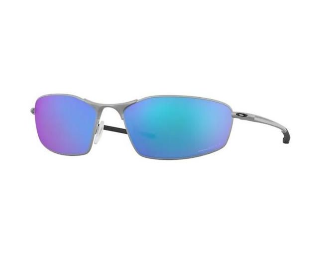 Procent Statistikker Rundt og rundt Oakley Whisker Satin Chrome-Prizm Sapphire Polarized - OO4141-04 -  Sunglasses - IceOptic