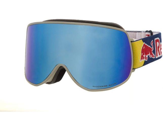 Red Bull Masque de Ski Spect Magnetron Eon Cylindrique Light Grey 2 écrans  Blue Snow et Orange - MAGNETRON-EON-006 - Ski Goggles