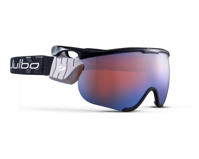 Julbo Visière de ski Nordique Sniper L Noir/Noir Ecran Orange Flash Bleu