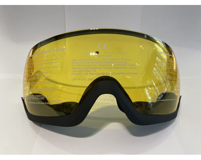 Cébé Fireball Vision Visière de Remplacement Yellow Flash Mirror cat.1 - Casque de Ski 