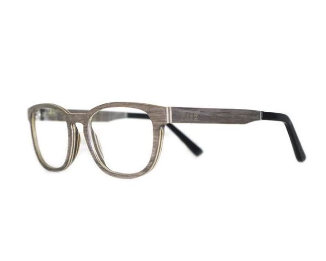 PSIR La Lilloise Lunettes En Bois Gris Galet