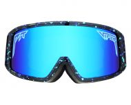 Pit Viper Goggles Midnight Colorway with Purple/Blue Revo Mirror