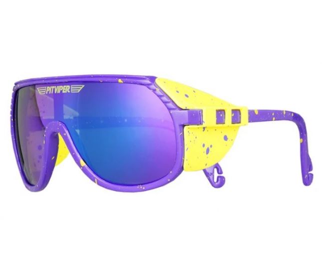 Pit Viper The Grand Prix The Aerobics Purple with Blue Revo Lenses