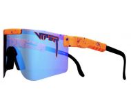 Pit Viper The Double Wide Polarized The Crush Orange with Blue Splatter