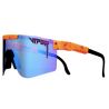 Pit Viper The Double Wide Polarized The Crush Orange with Blue Splatter