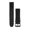Garmin Bracelet Silicone Cuir Noir - Quikfit - 22mm