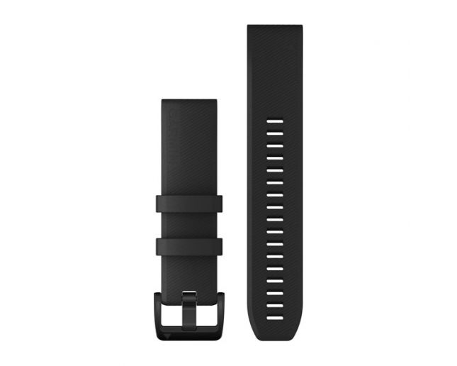 Garmin Bracelet Fénix QuickFit Silicone Black with Black Hardware - 22mm