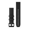 Garmin Bracelet Fénix QuickFit Silicone Black with Black Hardware - 22mm