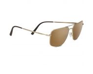 Serengeti Agostino Matte Soft Gold Mineral Polarized Drivers Gold