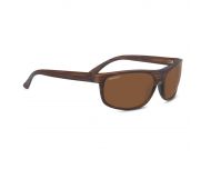 Serengeti Alessio Matte Striped Brown Mineral Polarized Drivers